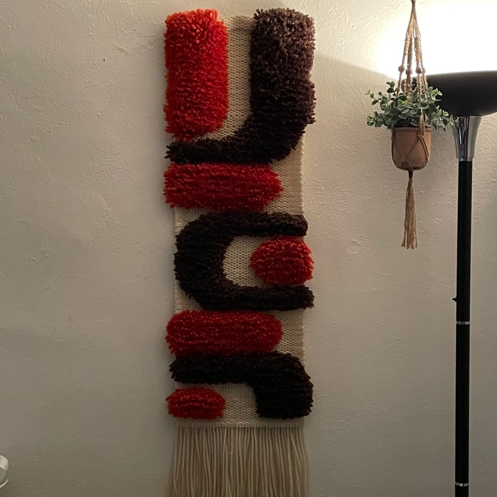 70s design wall hanging tapestry